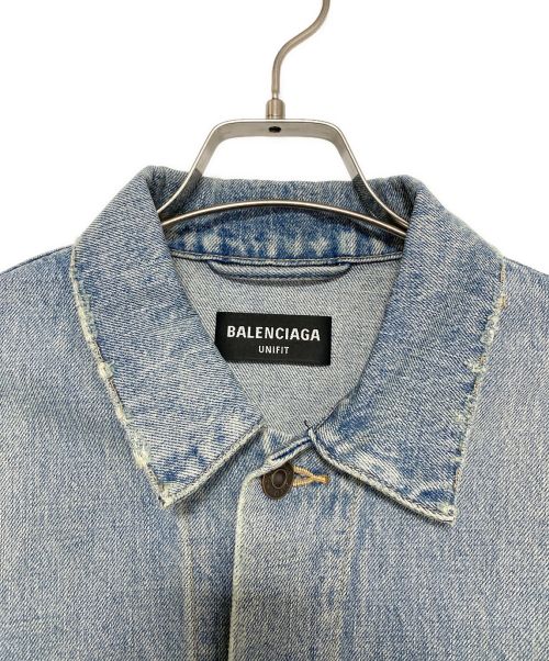 BALENCIAGA（バレンシアガ）BALENCIAGA (バレンシアガ) 刺繍デニムジャケット インディゴ サイズ:XSの古着・服飾アイテム