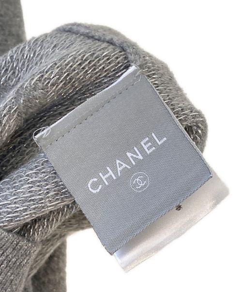 CHANEL（シャネル）CHANEL (シャネル) 半袖ニット グレー サイズ:36の古着・服飾アイテム