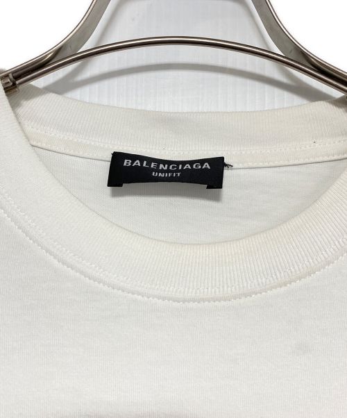 BALENCIAGA（バレンシアガ）BALENCIAGA (バレンシアガ) GITD LION'S LAUREL BOXY Tシャツ ホワイト サイズ:XSの古着・服飾アイテム