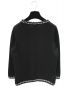 CHANEL (シャネル) カシミヤコットンノーカラーカーディガン ブラック サイズ:38：128000円