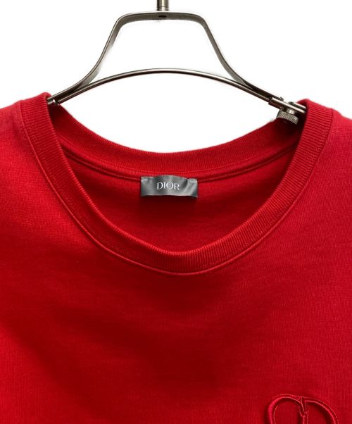Dior（ディオール）Dior (ディオール) CDアイコンTシャツ レッド サイズ:XLの古着・服飾アイテム