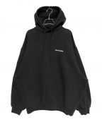 BALENCIAGAバレンシアガ）の古着「Cotton logo sweatshirt」｜ブラック