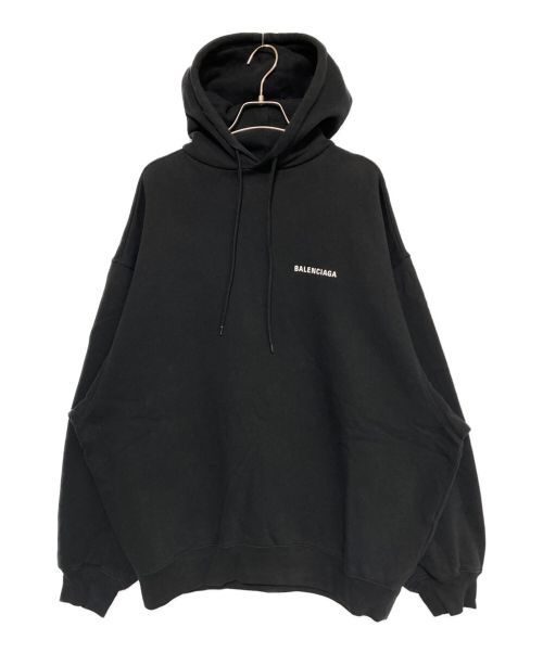 BALENCIAGA（バレンシアガ）BALENCIAGA (バレンシアガ) Cotton logo sweatshirt ブラック サイズ:XSの古着・服飾アイテム