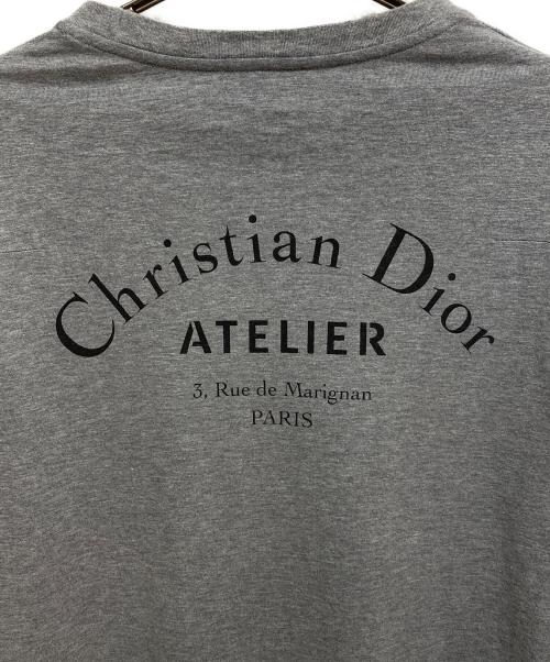 Dior（ディオール）Dior (ディオール) ATELIERロゴTシャツ グレー サイズ:XSの古着・服飾アイテム