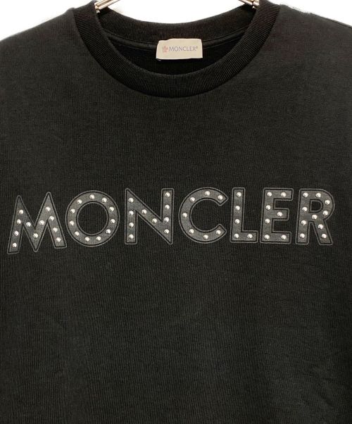 MONCLER（モンクレール）MONCLER (モンクレール) スタッズスウェット ブラック サイズ:Mの古着・服飾アイテム