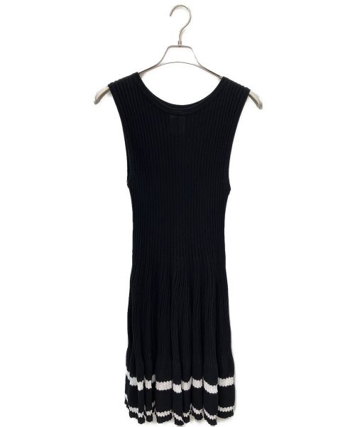 CHANEL（シャネル）CHANEL (シャネル) リブニットワンピース ブラック サイズ:38の古着・服飾アイテム