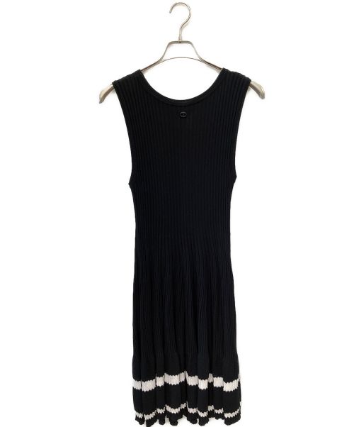 CHANEL（シャネル）CHANEL (シャネル) リブニットワンピース ブラック サイズ:38の古着・服飾アイテム
