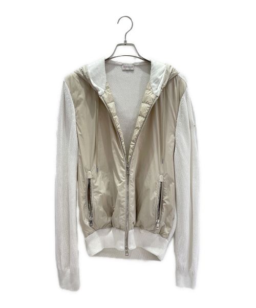 MONCLER（モンクレール）MONCLER (モンクレール) フーディーダウンジャケット アイボリー サイズ:Lの古着・服飾アイテム