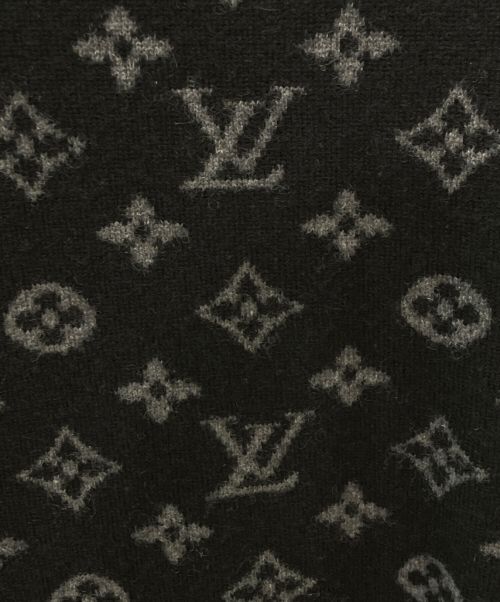 LOUIS VUITTON（ルイ ヴィトン）LOUIS VUITTON (ルイ ヴィトン) ロゴバックカシミヤニット ブラック サイズ:Mの古着・服飾アイテム
