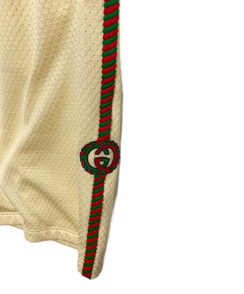 GUCCI（グッチ）GUCCI (グッチ) Side Mesh Shorts Black  ベージュ サイズ:Sの古着・服飾アイテム