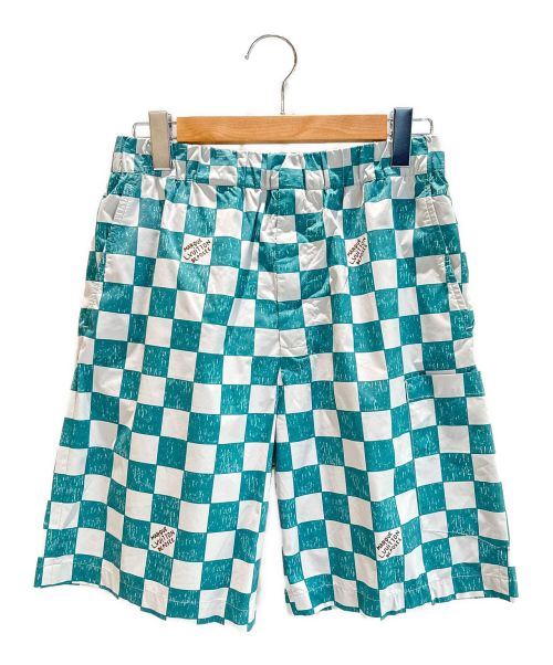 LOUIS VUITTON（ルイ ヴィトン）LOUIS VUITTON (ルイ ヴィトン) ダミエドローストリングショーツ ブルー サイズ:40の古着・服飾アイテム