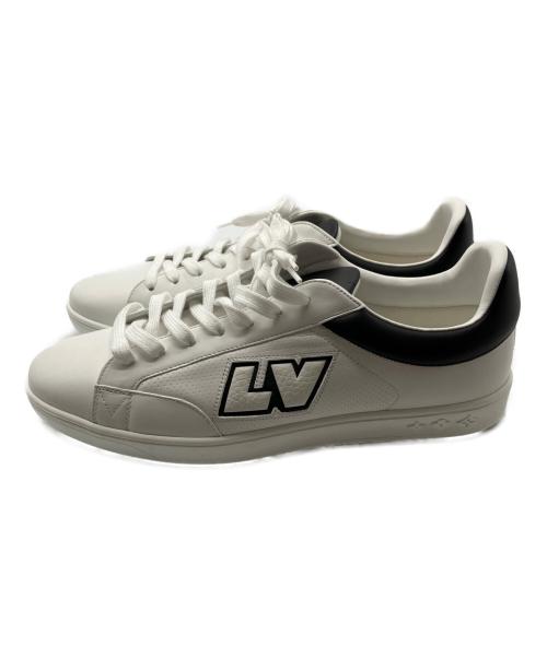 LOUIS VUITTON（ルイ ヴィトン）LOUIS VUITTON (ルイ ヴィトン) ロゴレザースニーカー ホワイト×ブラック サイズ:8 1/2の古着・服飾アイテム