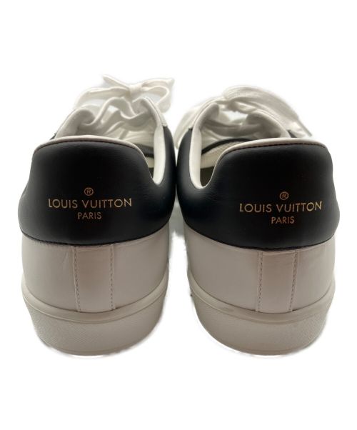 LOUIS VUITTON（ルイ ヴィトン）LOUIS VUITTON (ルイ ヴィトン) ロゴレザースニーカー ホワイト×ブラック サイズ:8 1/2の古着・服飾アイテム
