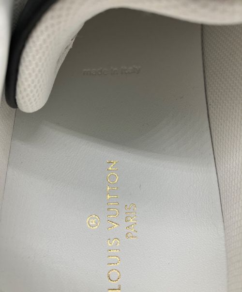 LOUIS VUITTON（ルイ ヴィトン）LOUIS VUITTON (ルイ ヴィトン) ロゴレザースニーカー ホワイト×ブラック サイズ:8 1/2の古着・服飾アイテム
