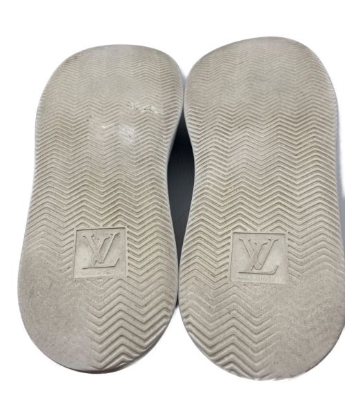LOUIS VUITTON（ルイ ヴィトン）LOUIS VUITTON (ルイ ヴィトン) ガラスレザースニーカー ブラック サイズ:7 1/2の古着・服飾アイテム