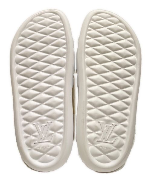 LOUIS VUITTON（ルイ ヴィトン）LOUIS VUITTON (ルイ ヴィトン) ウォーターフロントラインミュールサンダル ホワイト サイズ:27の古着・服飾アイテム