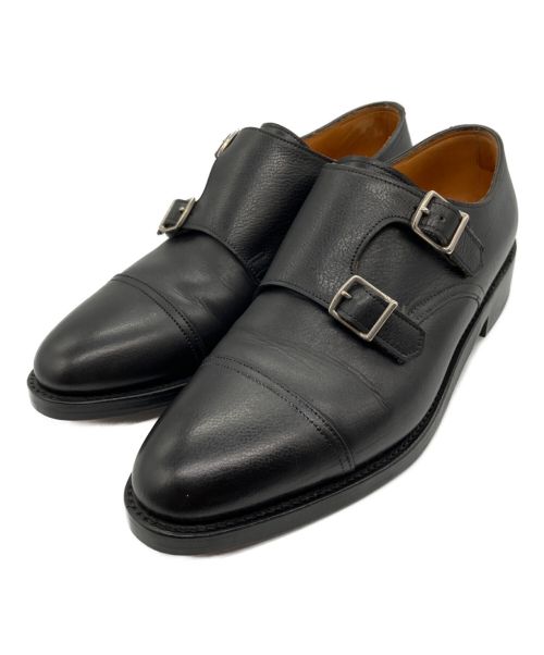 JOHN LOBB（ジョンロブ）JOHN LOBB (ジョンロブ) ダブルモンクレザーシューズ ブラック サイズ:6 Eの古着・服飾アイテム