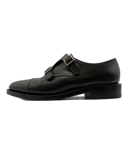 JOHN LOBB（ジョンロブ）JOHN LOBB (ジョンロブ) ダブルモンクレザーシューズ ブラック サイズ:6 Eの古着・服飾アイテム