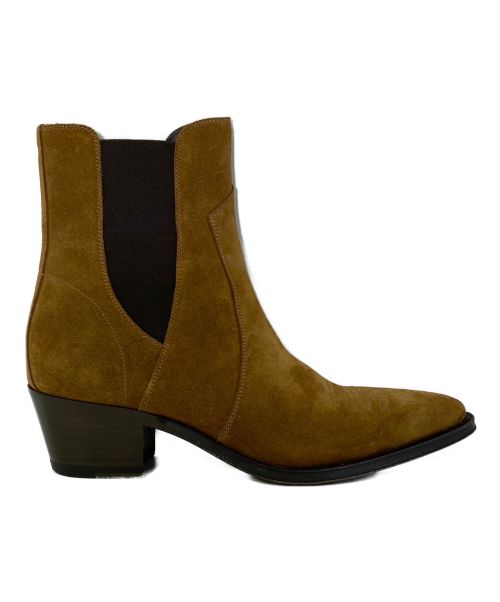 CELINE（セリーヌ）CELINE (セリーヌ) サイドゴアスウェードブーツ ブラウン サイズ:39の古着・服飾アイテム