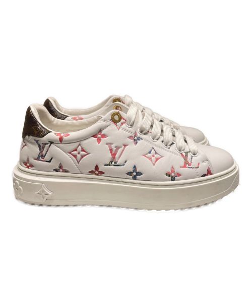 LOUIS VUITTON（ルイ ヴィトン）LOUIS VUITTON (ルイ ヴィトン) タイムアウトラインスニーカー ホワイト サイズ:38の古着・服飾アイテム