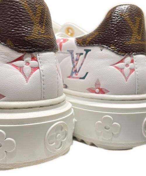 LOUIS VUITTON（ルイ ヴィトン）LOUIS VUITTON (ルイ ヴィトン) タイムアウトラインスニーカー ホワイト サイズ:38の古着・服飾アイテム