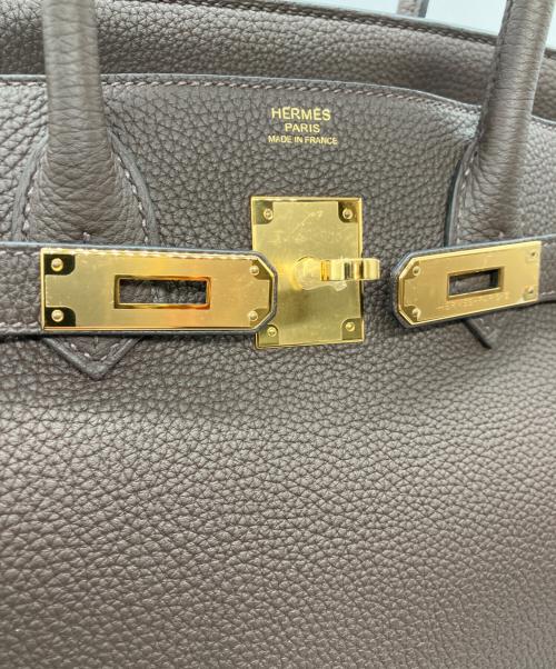 HERMES（エルメス）HERMES (エルメス) バーキン30/ゴールド金具/トゴ/ダークブラウン系/Y刻印 ダークブラウン サイズ:30の古着・服飾アイテム