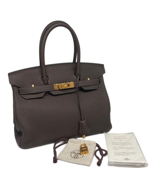 HERMES（エルメス）HERMES (エルメス) バーキン30/ゴールド金具/トゴ/ダークブラウン系/Y刻印 ダークブラウン サイズ:30の古着・服飾アイテム