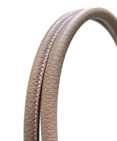 HERMES（エルメス）HERMES (エルメス) ガーデンパーティー PM/シルバー金具/ネゴンダ/エトゥープ/C刻印 エトゥープ サイズ:PMの古着・服飾アイテム
