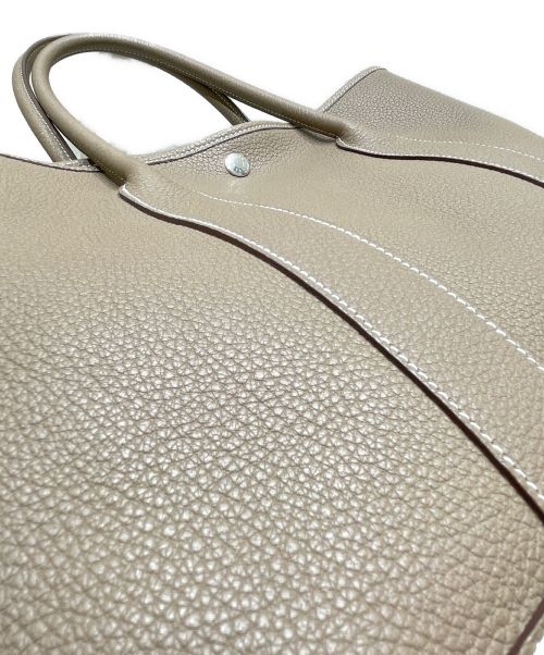 HERMES（エルメス）HERMES (エルメス) ガーデンパーティー PM/シルバー金具/ネゴンダ/エトゥープ/C刻印 エトゥープ サイズ:PMの古着・服飾アイテム