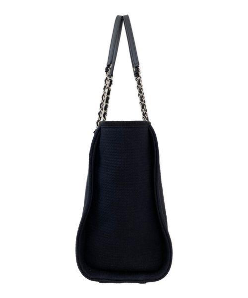 CHANEL（シャネル）CHANEL (シャネル) ドーヴィルMM ダークネイビー サイズ:MMの古着・服飾アイテム