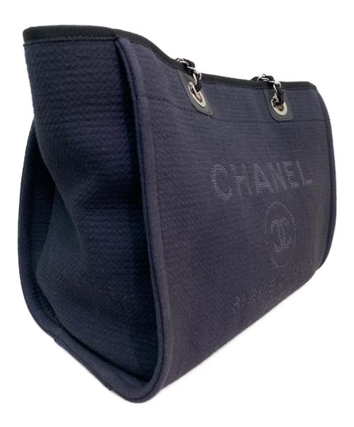 CHANEL（シャネル）CHANEL (シャネル) ドーヴィルMM ダークネイビー サイズ:MMの古着・服飾アイテム