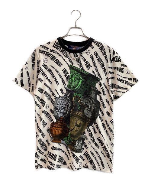 LOUIS VUITTON（ルイ ヴィトン）LOUIS VUITTON (ルイ ヴィトン) FORNASETT (フォルナセッティ) スランティドシグネチャー ベースTシャツ マルチカラー サイズ:Lの古着・服飾アイテム