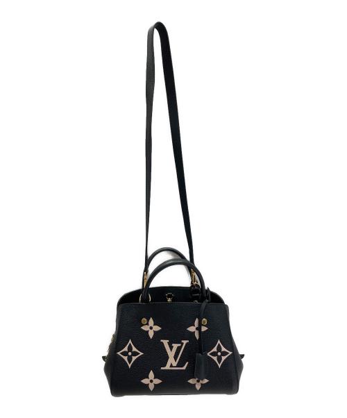 LOUIS VUITTON（ルイ ヴィトン）LOUIS VUITTON (ルイ ヴィトン) モンテーニュBB/ハンドバッグ ブラックの古着・服飾アイテム