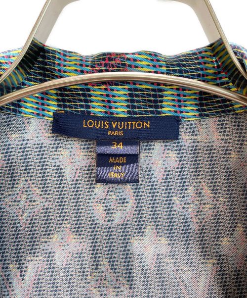 LOUIS VUITTON（ルイ ヴィトン）LOUIS VUITTON (ルイ ヴィトン) ヴァージル シルク ボタン パジャマ シャツ マルチカラー サイズ:34の古着・服飾アイテム