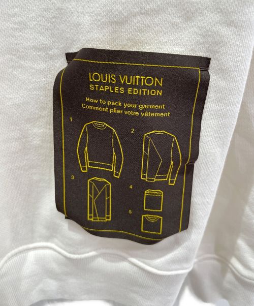 LOUIS VUITTON（ルイ ヴィトン）LOUIS VUITTON (ルイ ヴィトン) インサイドアウトクルーネックスウェット アイボリー サイズ:Mの古着・服飾アイテム