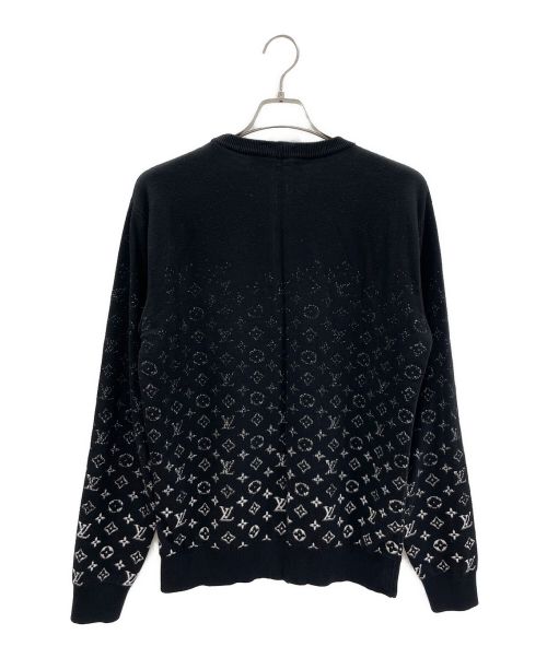 LOUIS VUITTON（ルイ ヴィトン）LOUIS VUITTON (ルイ ヴィトン) グラデーションモノグラムニット ブラック サイズ:Lの古着・服飾アイテム