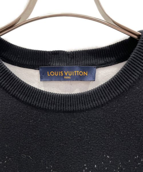 LOUIS VUITTON（ルイ ヴィトン）LOUIS VUITTON (ルイ ヴィトン) グラデーションモノグラムニット ブラック サイズ:Lの古着・服飾アイテム