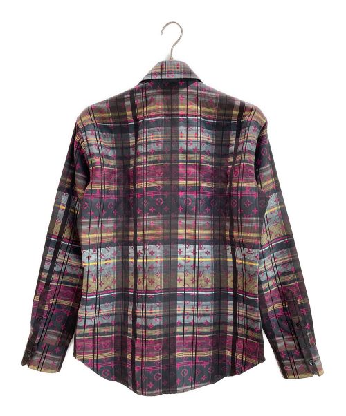 LOUIS VUITTON（ルイ ヴィトン）LOUIS VUITTON (ルイ ヴィトン) モノグラムチェックシルク混シャツ マルチカラー サイズ:Mの古着・服飾アイテム