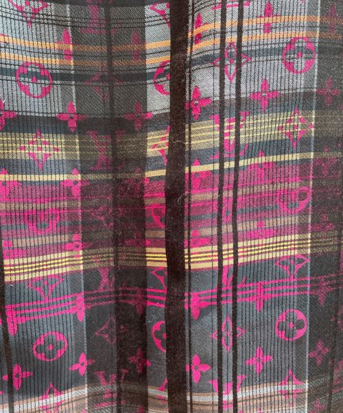 LOUIS VUITTON（ルイ ヴィトン）LOUIS VUITTON (ルイ ヴィトン) モノグラムチェックシルク混シャツ マルチカラー サイズ:Mの古着・服飾アイテム