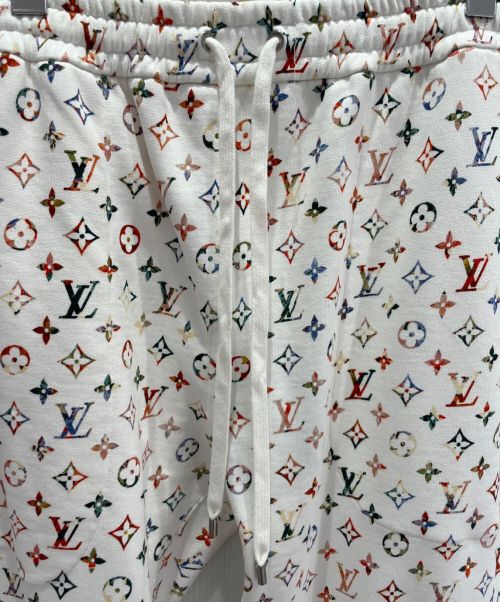 LOUIS VUITTON（ルイ ヴィトン）LOUIS VUITTON (ルイ ヴィトン) モノグラムスウェットパンツ ホワイト×マルチカラー サイズ:XLの古着・服飾アイテム