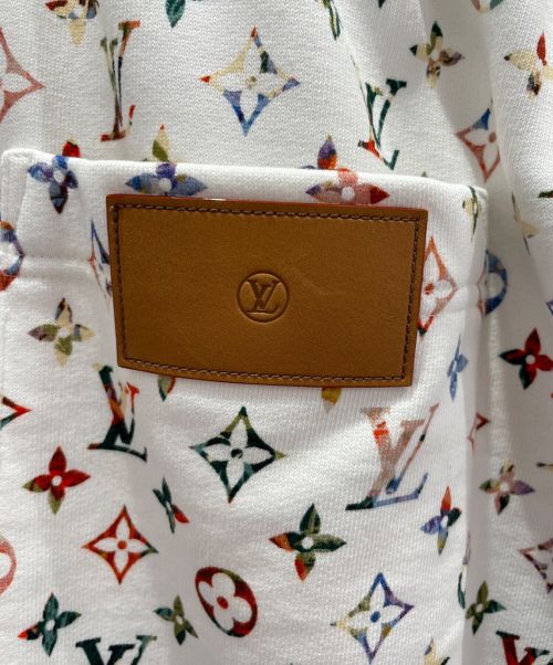 LOUIS VUITTON（ルイ ヴィトン）LOUIS VUITTON (ルイ ヴィトン) モノグラムスウェットパンツ ホワイト×マルチカラー サイズ:XLの古着・服飾アイテム