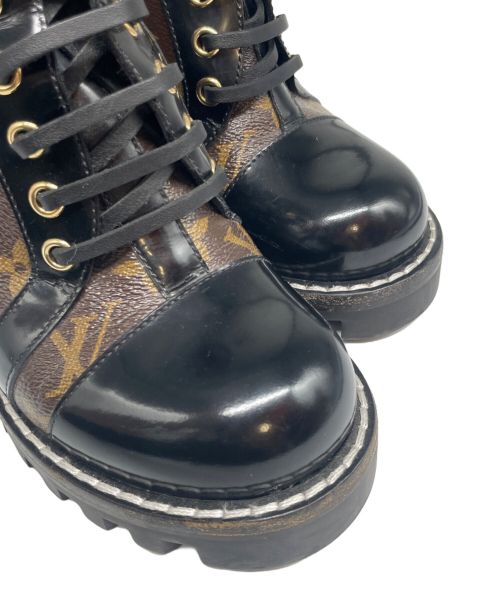 LOUIS VUITTON（ルイ ヴィトン）LOUIS VUITTON (ルイ ヴィトン) スタートレイルライン モノグラムアンクルブーツ ブラウン サイズ:36 1/2の古着・服飾アイテム