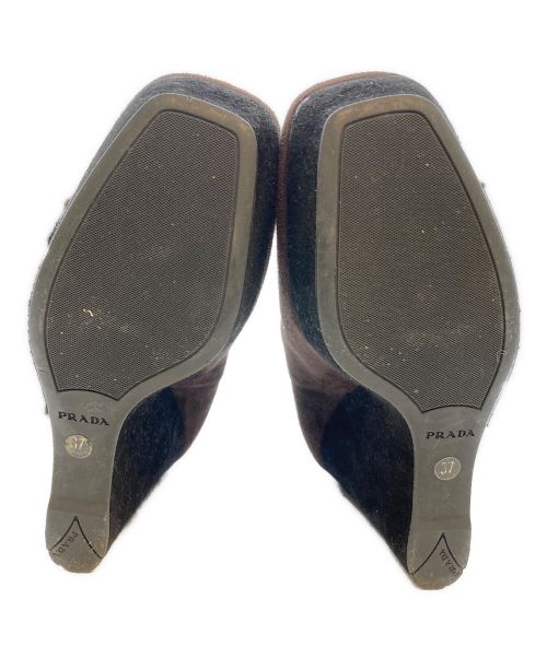 PRADA（プラダ）PRADA (プラダ) ロングブーツ ブラウン サイズ:37cmの古着・服飾アイテム