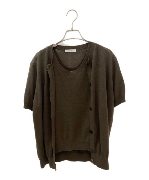 THE ROW（ザ ロウ）THE ROW (ザ ロウ) ショートスリーブアンサンブルカーディガン オリーブ サイズ:XSの古着・服飾アイテム