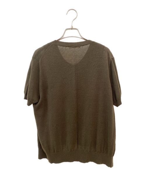 THE ROW（ザ ロウ）THE ROW (ザ ロウ) ショートスリーブアンサンブルカーディガン オリーブ サイズ:XSの古着・服飾アイテム
