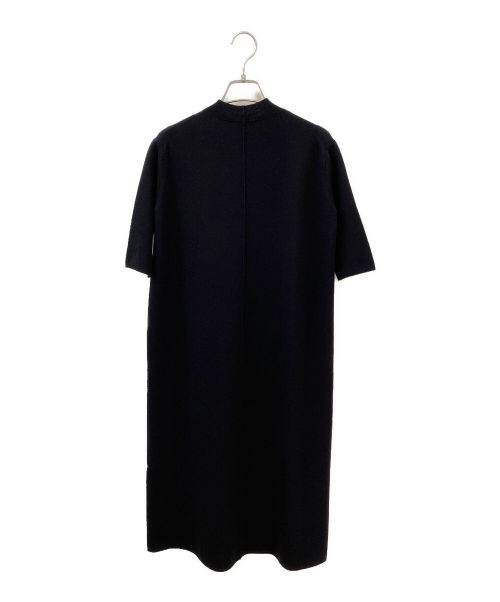 JIL SANDER（ジルサンダー）JIL SANDER (ジルサンダー) 半袖ニットワンピース ブラック サイズ:34の古着・服飾アイテム