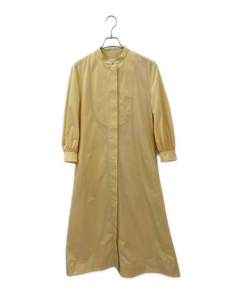 JIL SANDER（ジルサンダー）JIL SANDER (ジルサンダー) ホツレ加工シャツワンピース イエロー サイズ:32の古着・服飾アイテム