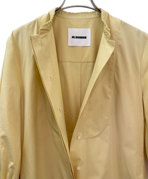 JIL SANDER（ジルサンダー）JIL SANDER (ジルサンダー) ホツレ加工シャツワンピース イエロー サイズ:32の古着・服飾アイテム