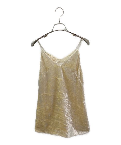 JIL SANDER（ジルサンダー）JIL SANDER (ジルサンダー) ベロアセットアップ ベージュ サイズ:トップス32/スカート34の古着・服飾アイテム