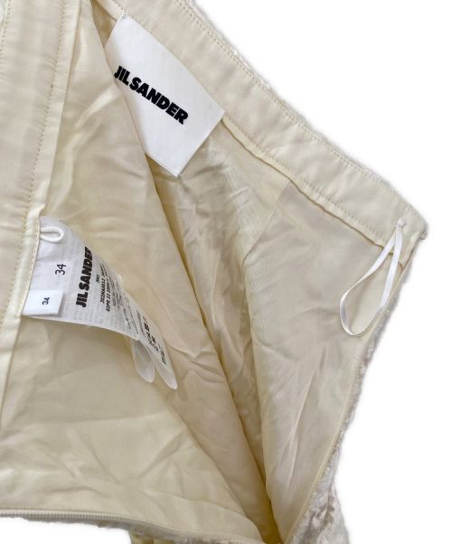 JIL SANDER（ジルサンダー）JIL SANDER (ジルサンダー) ベロアセットアップ ベージュ サイズ:トップス32/スカート34の古着・服飾アイテム
